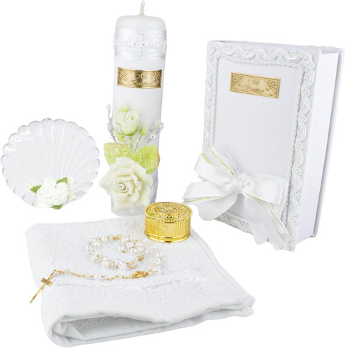 Complete baptism candle set - baptism,