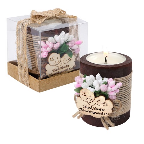 Wooden tea candle holders - 10,