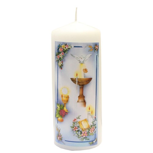 Baptismal pillar candle - pillar,
