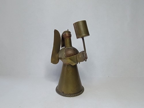 Vintage brass copper angel - vintage,