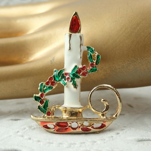 Vintage gold tone christmas - gold,