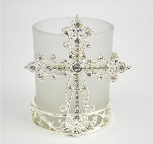 Diamante crystal cross - crystal,