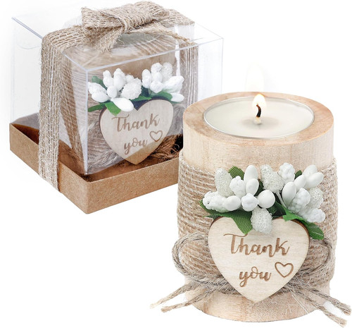 Piece wooden tealight - 50,