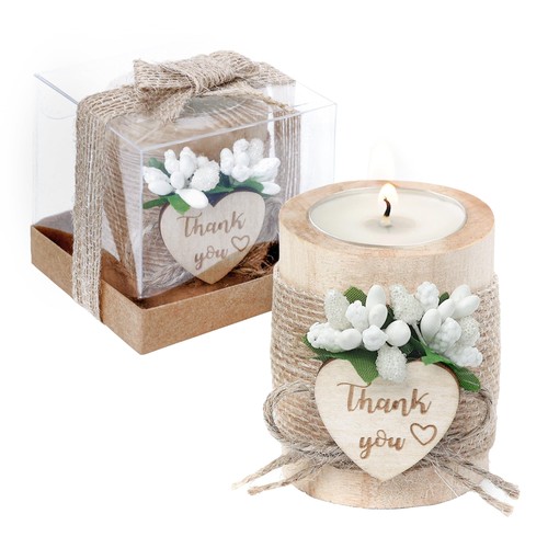 Piece wooden tealight - 50,