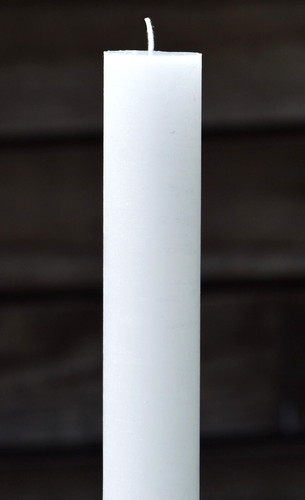 White pillar candle 24inch - candle,